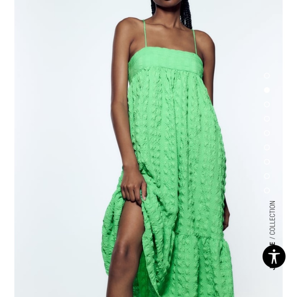 Zara Green Summer Dress